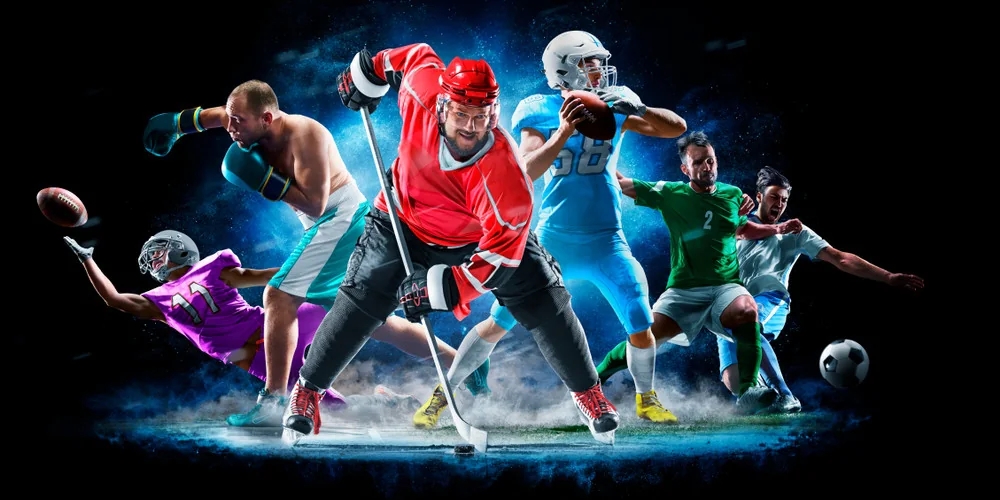 Tampilan pertandingan olahraga yang menggambarkan navigasi event mobile